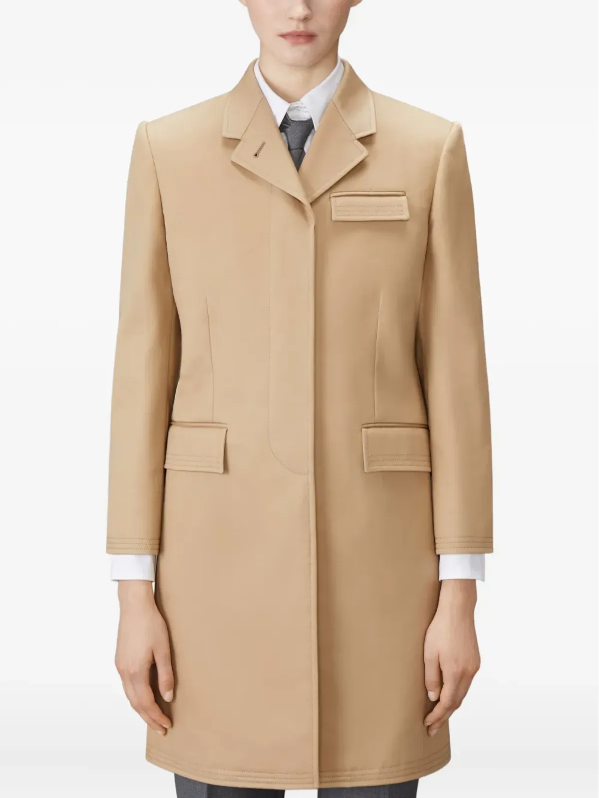 Thom Browne ハイアームホール チェスターフィールド コート - 画像2