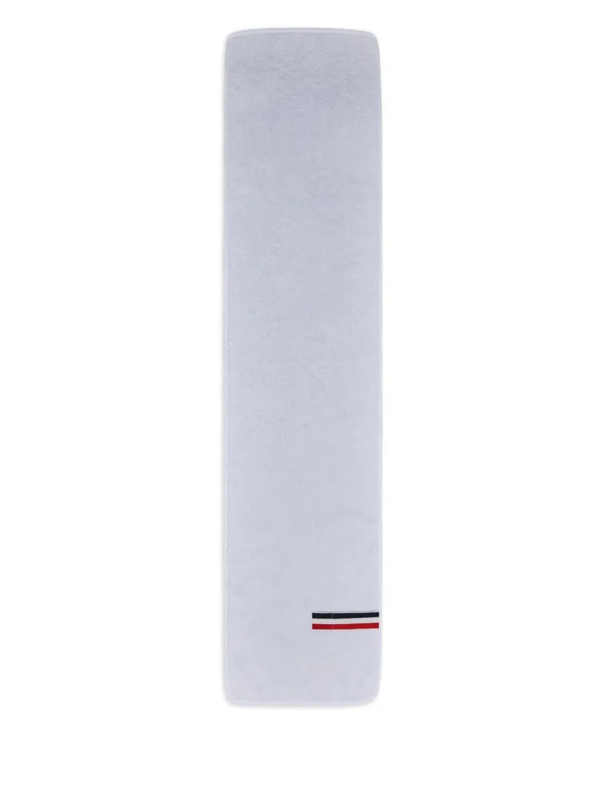 Thom Browne リボン縁取りコットン タオル 30cm×88cm - ホワイト - 画像2