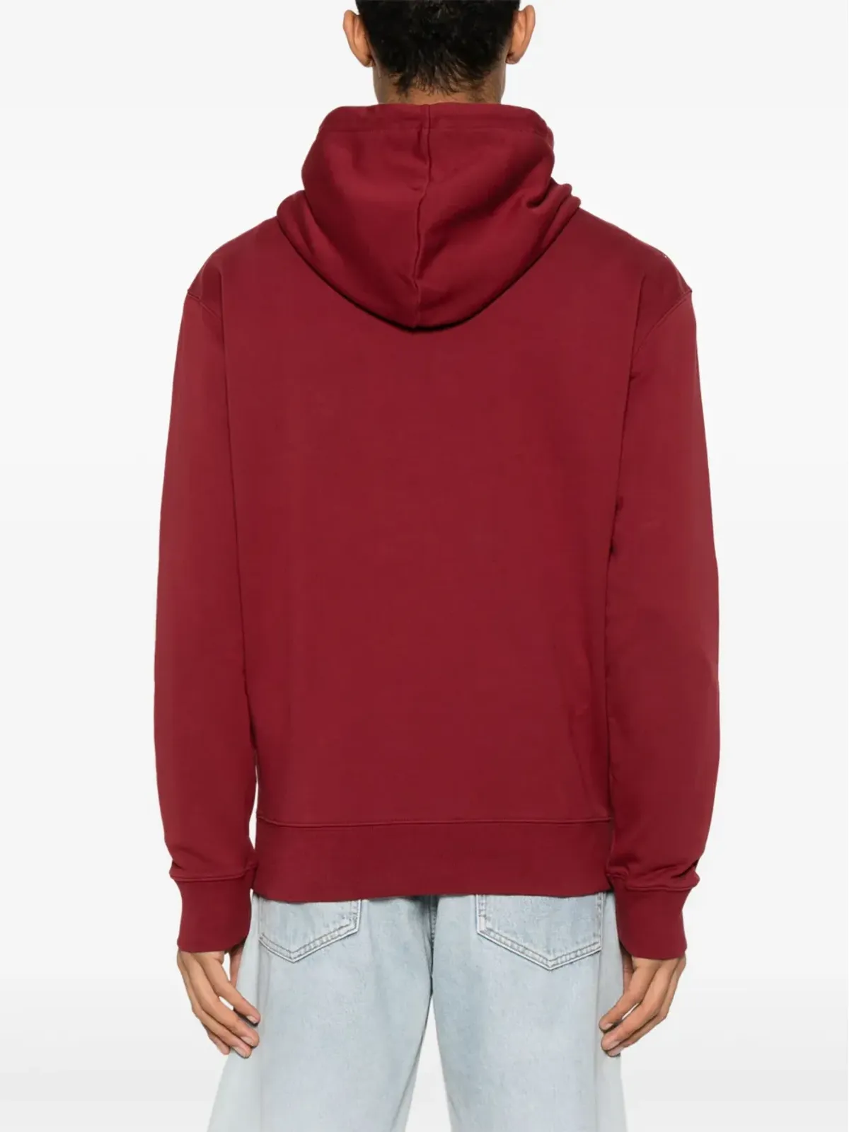 Maison Kitsuné サンセット ポストカード コットン フーディー レッド - 画像4