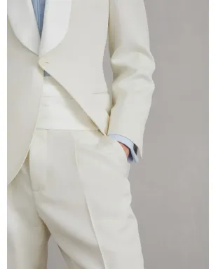Brunello Cucinelli サテンカンマーバンド - ホワイト - サムネイル4