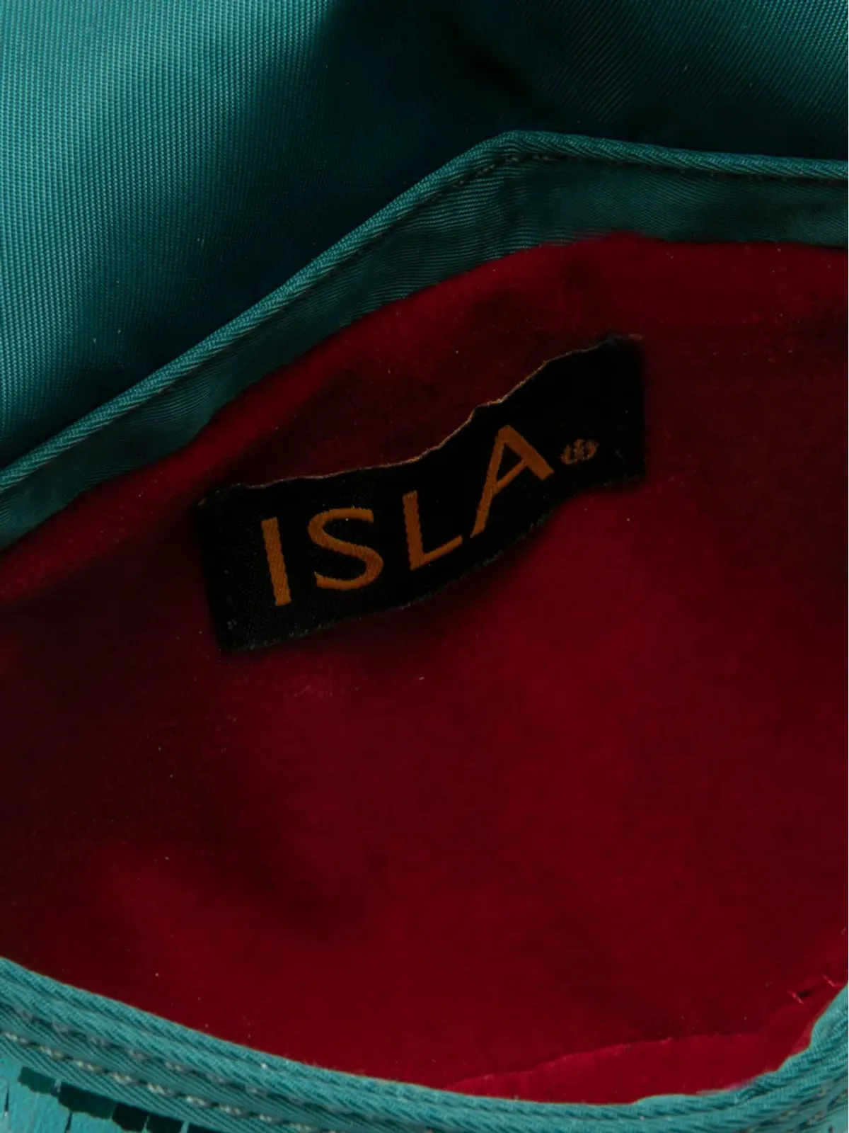 Isla ミニ Georgia シークイン クロスボディバッグ グリーン - 画像5