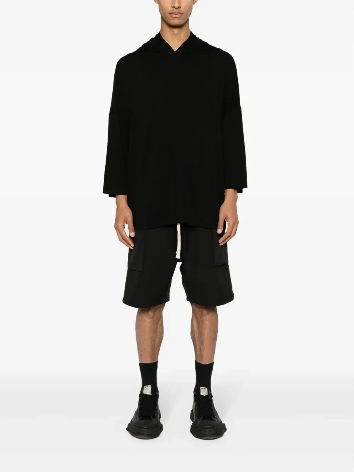 Alchemy drop crotch shorts - Black - 画像2