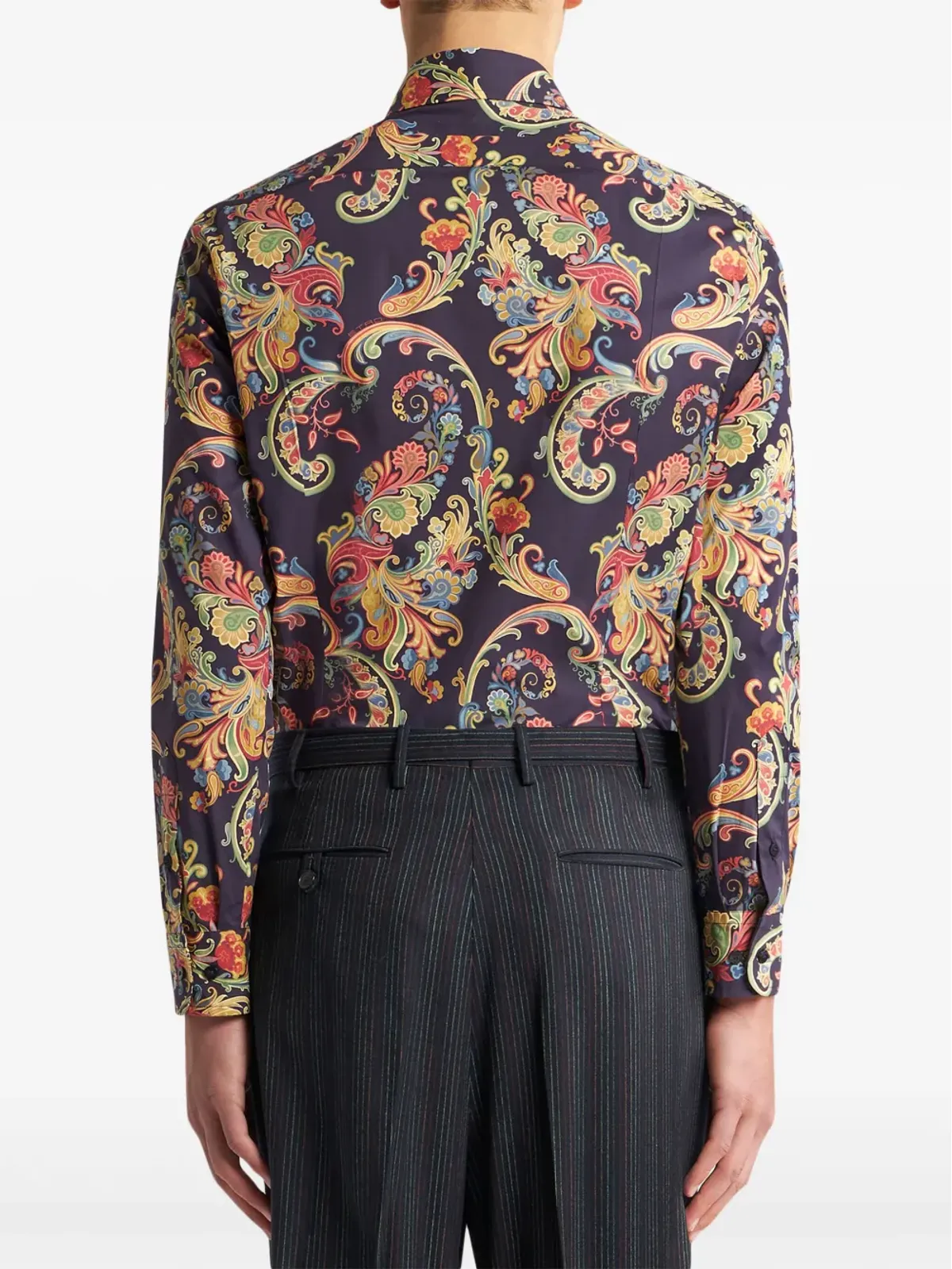 ETRO ペイズリープリント コットンブレンド シャツ - 画像4