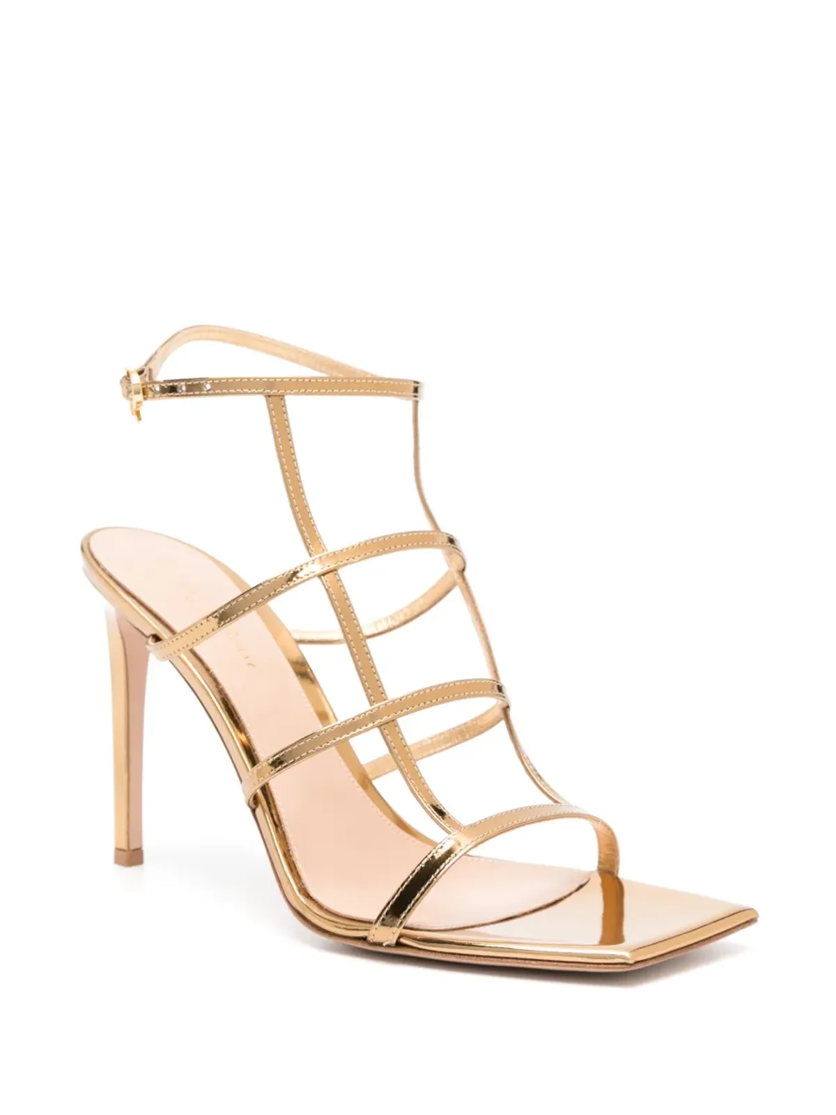 Gianvito Rossi Mondry 95mm レザーサンダル - ゴールド - 画像2