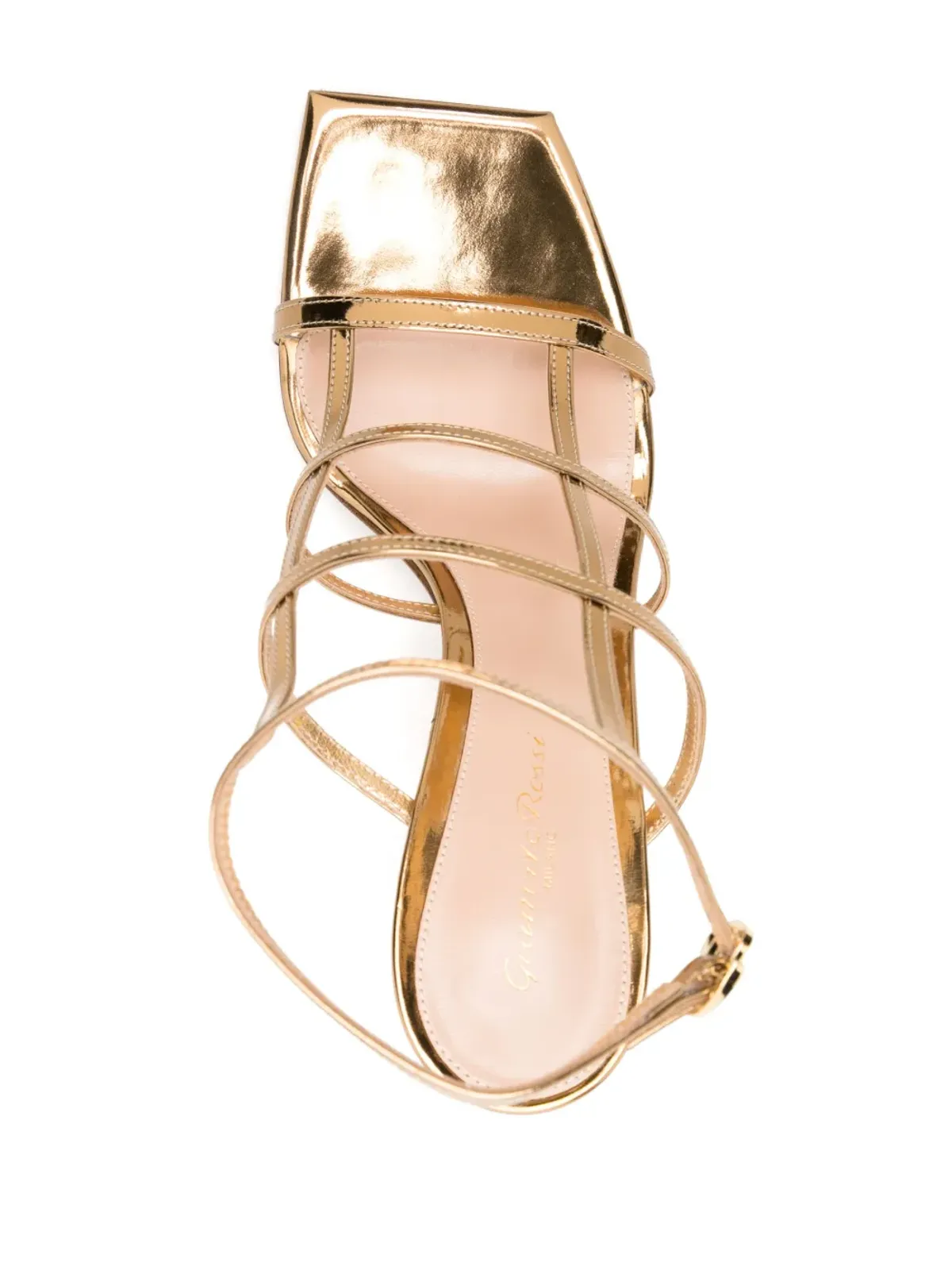 Gianvito Rossi Mondry 95mm レザーサンダル - ゴールド - 画像4
