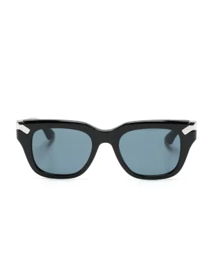 Alexander McQueen Eyewear ロゴ刻印スクエアフレーム サングラス - サムネイル1