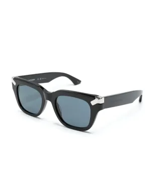 Alexander McQueen Eyewear ロゴ刻印スクエアフレーム サングラス - サムネイル2