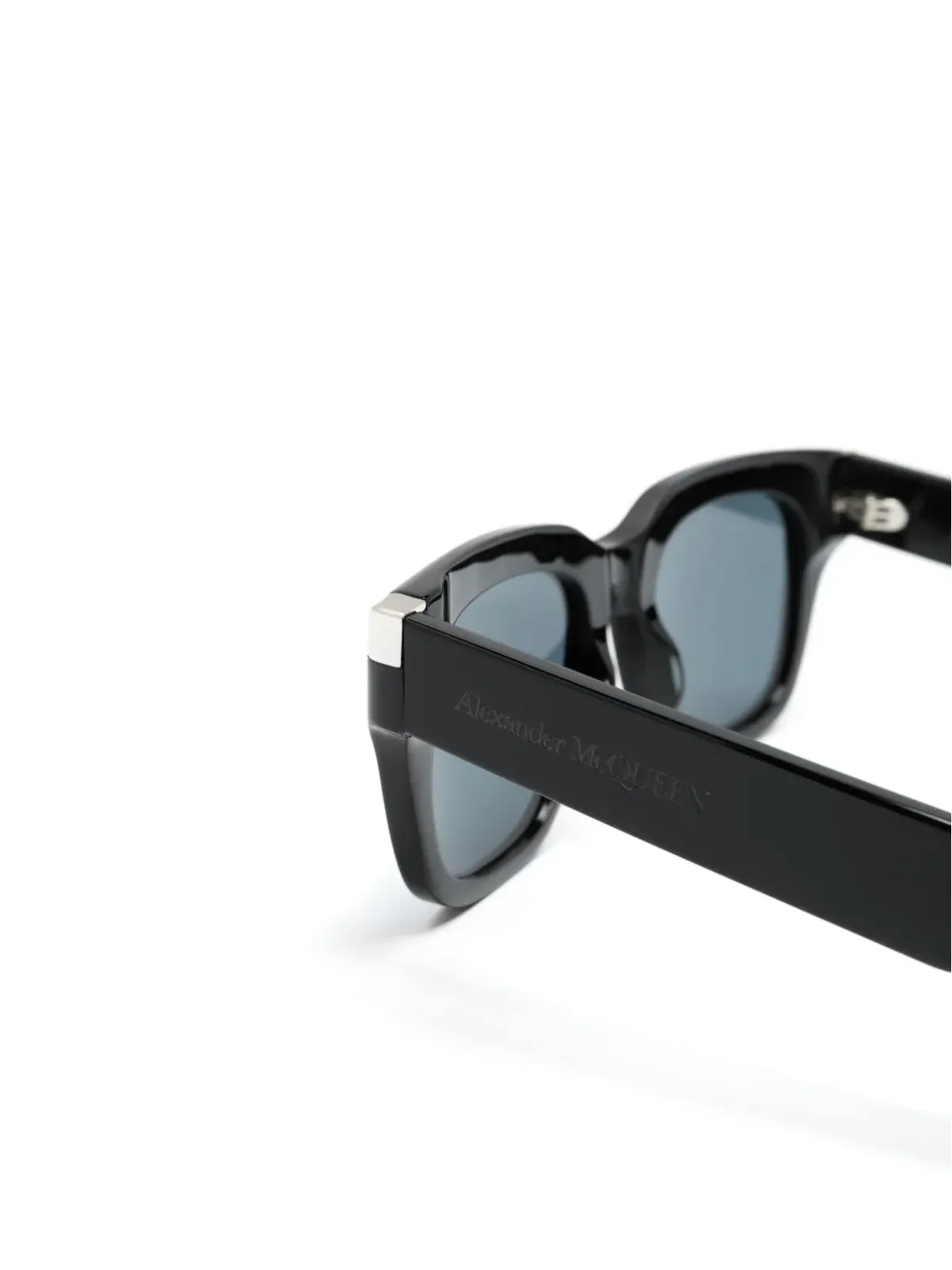 Alexander McQueen Eyewear ロゴ刻印スクエアフレーム サングラス - 画像3