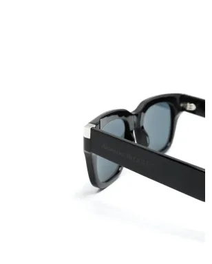 Alexander McQueen Eyewear ロゴ刻印スクエアフレーム サングラス - サムネイル3