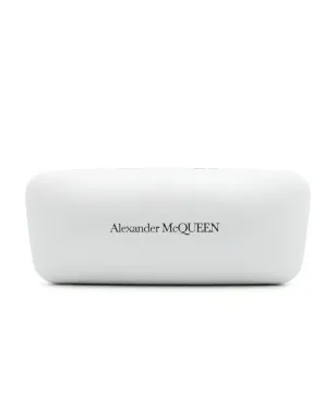 Alexander McQueen Eyewear ロゴ刻印スクエアフレーム サングラス - サムネイル4