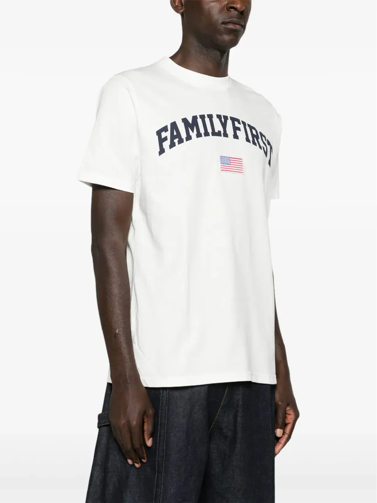 Family First ロゴプリント コットンTシャツ - 画像4