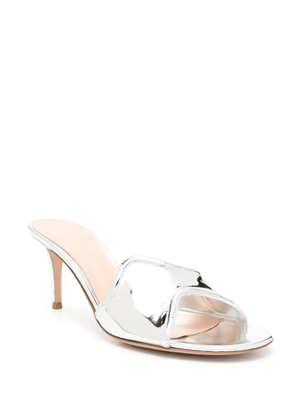 Gianvito Rossi ルクレツィア70mm レザーサンダル - シルバー - 画像2