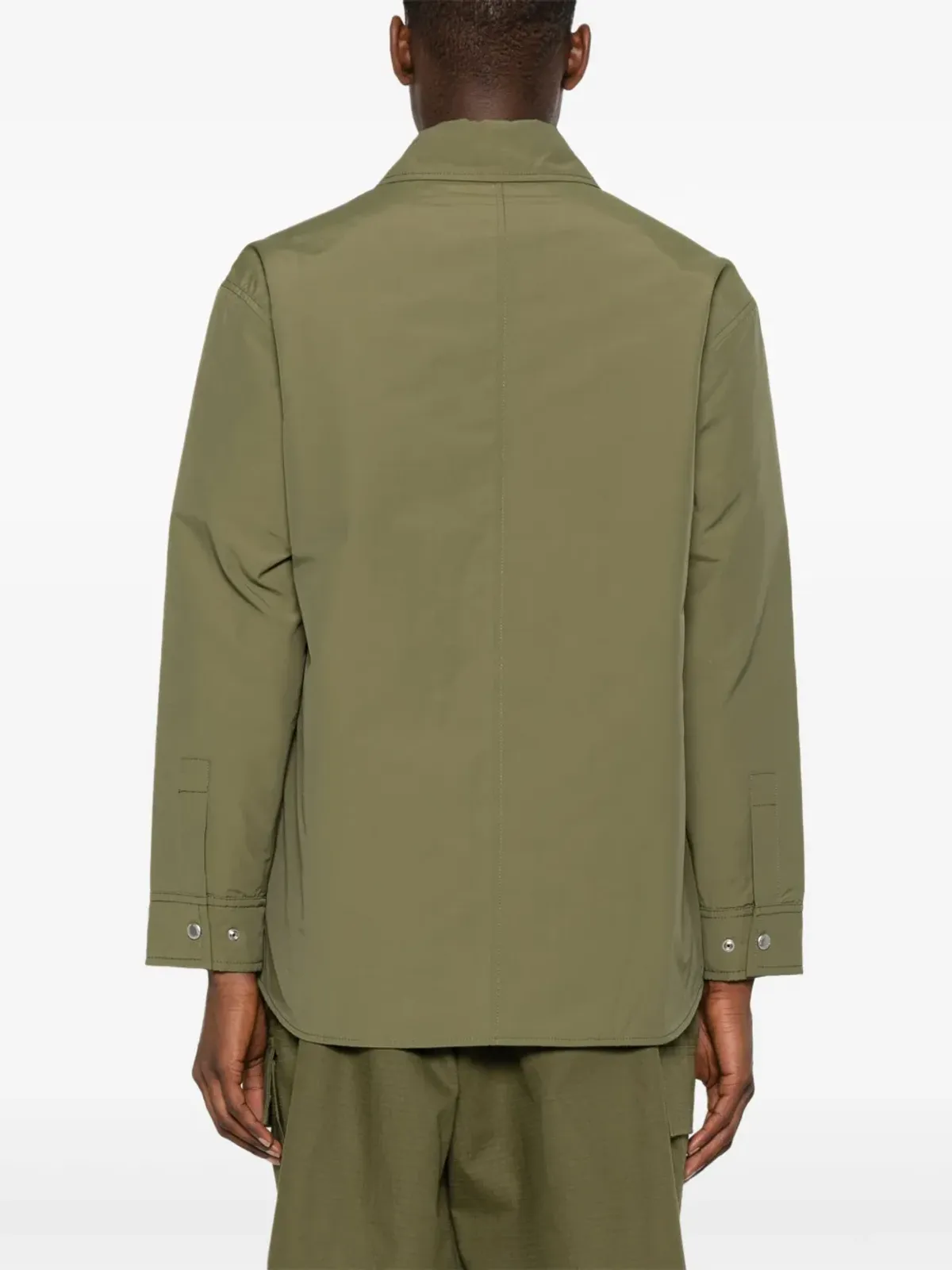 Maison Kitsuné キツネモチーフのパッド入りシャツジャケット - グリーン - 画像4