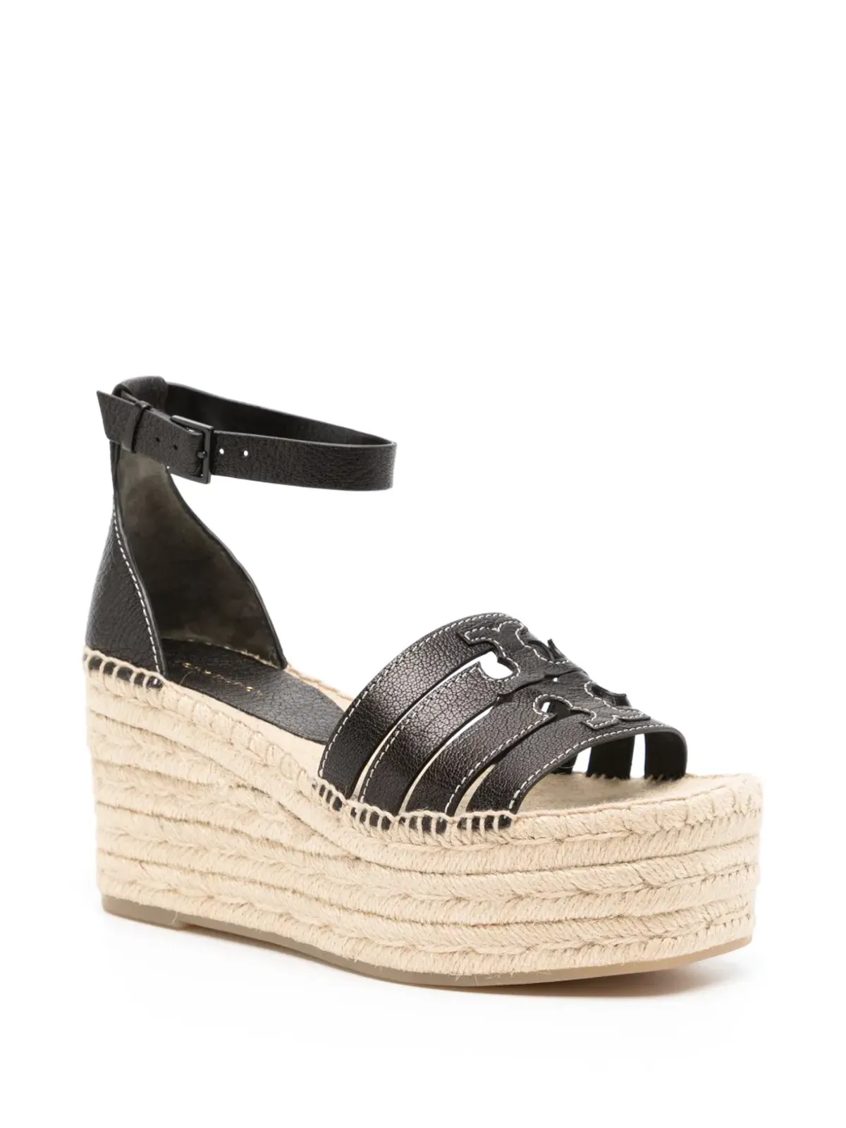 Tory Burch イネス ウェッジエスパドリーレ ブラック - 画像2