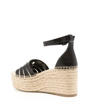 Tory Burch イネス ウェッジエスパドリーレ ブラック - サムネイル3