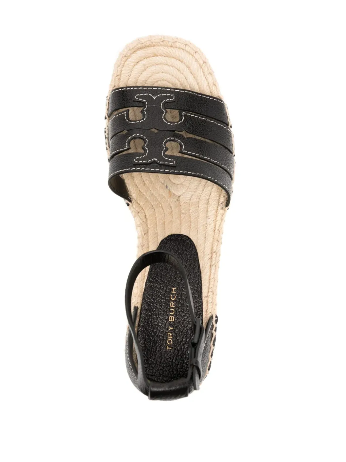 Tory Burch イネス ウェッジエスパドリーレ ブラック - 画像4