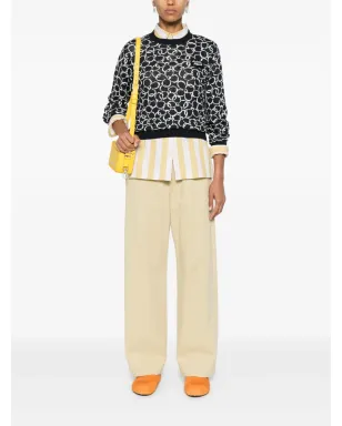 Maison Kitsuné ロゴアップリケ付き フローラル ニットセーター - サムネイル2
