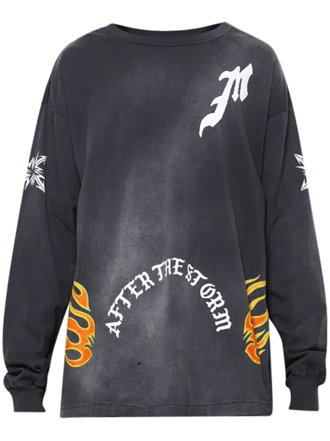 SAINT MXXXXXX SAINT MXXXXXX グラフィックプリント長袖Tシャツの商品画像