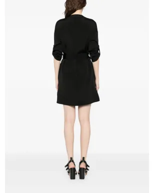 TOM FORD テクスチャード ベルト付きミニシャツドレス - サムネイル4