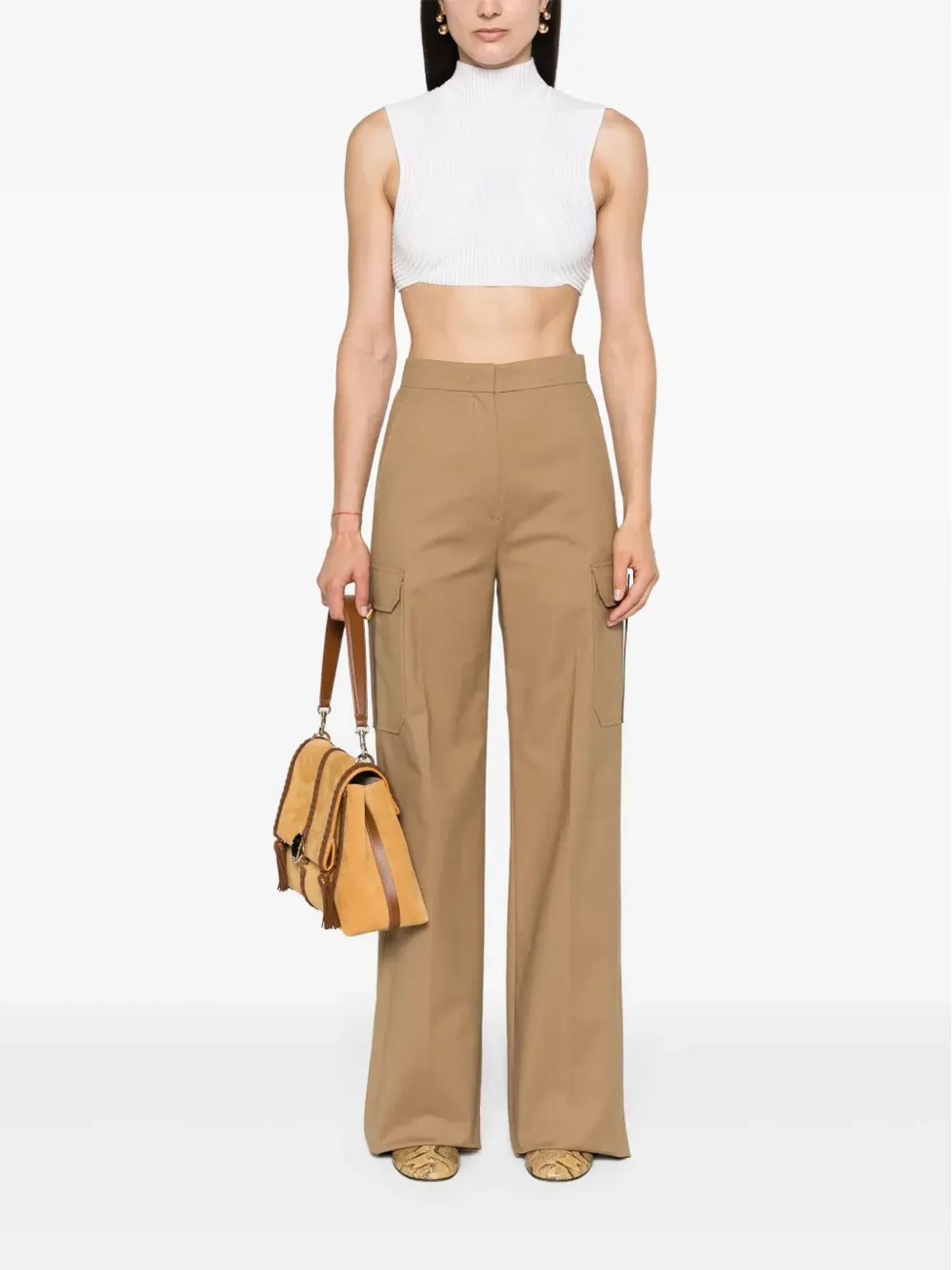 Max Mara エッダ ハイウエスト カーゴパンツ - 画像2