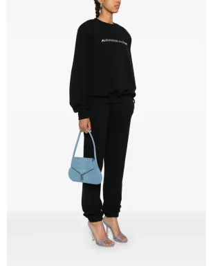Amina Muaddi Gemini suede shoulder bag - サムネイル2