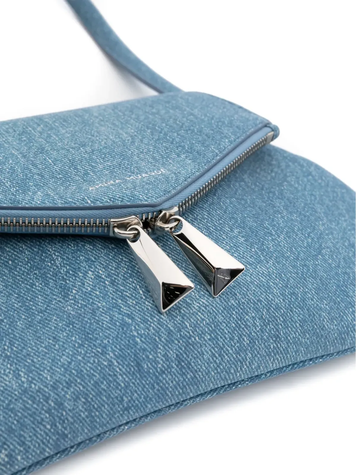 Amina Muaddi Gemini suede shoulder bag - 画像4