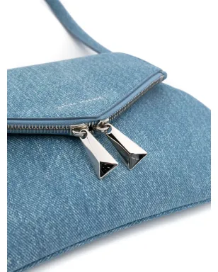 Amina Muaddi Gemini suede shoulder bag - サムネイル4