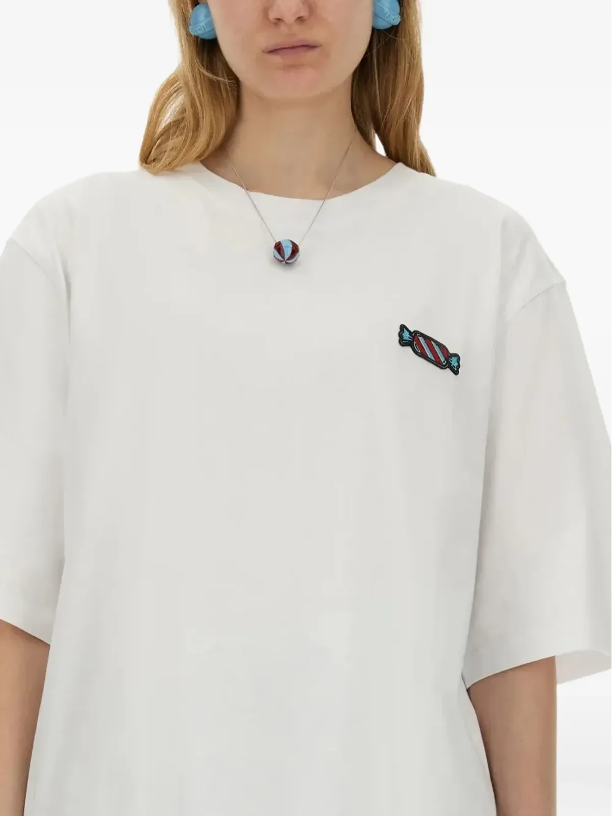 Fiorucci アップリケTシャツ - White - 画像3