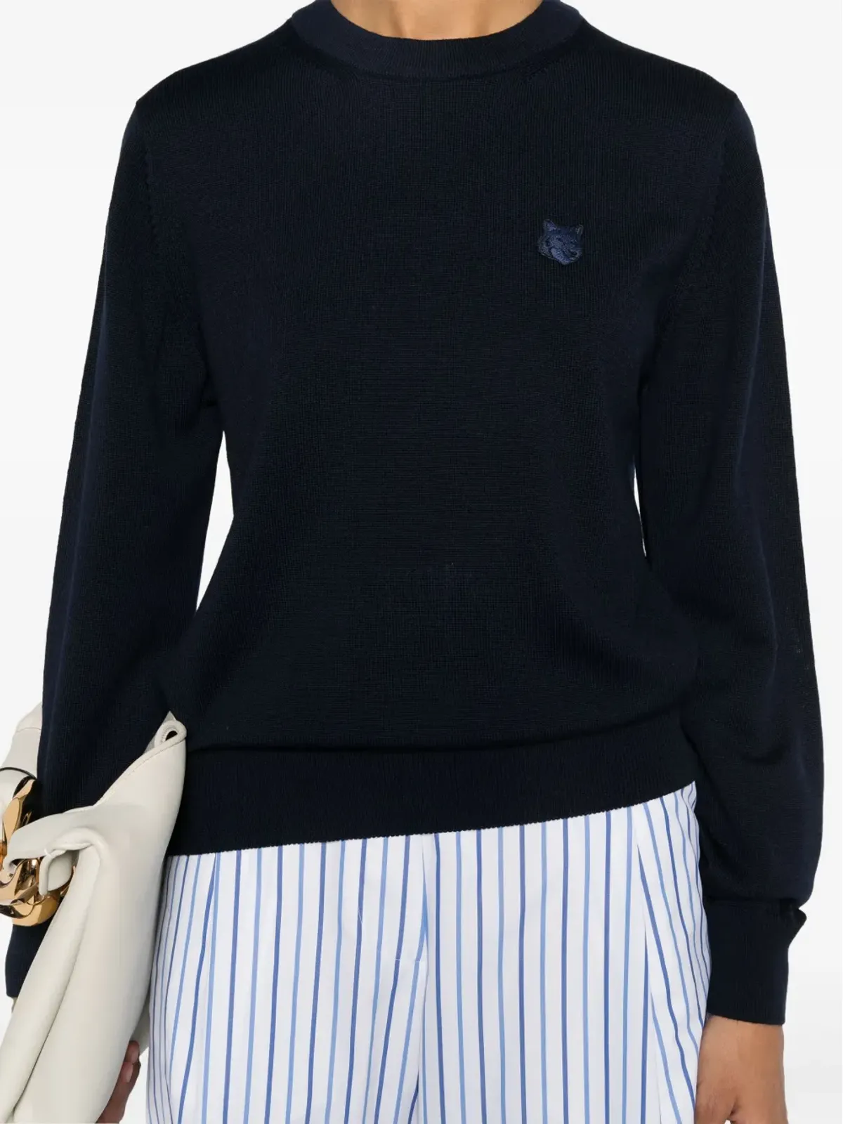 Maison Kitsuné フォックスモチーフのニットジャンパー - 画像5