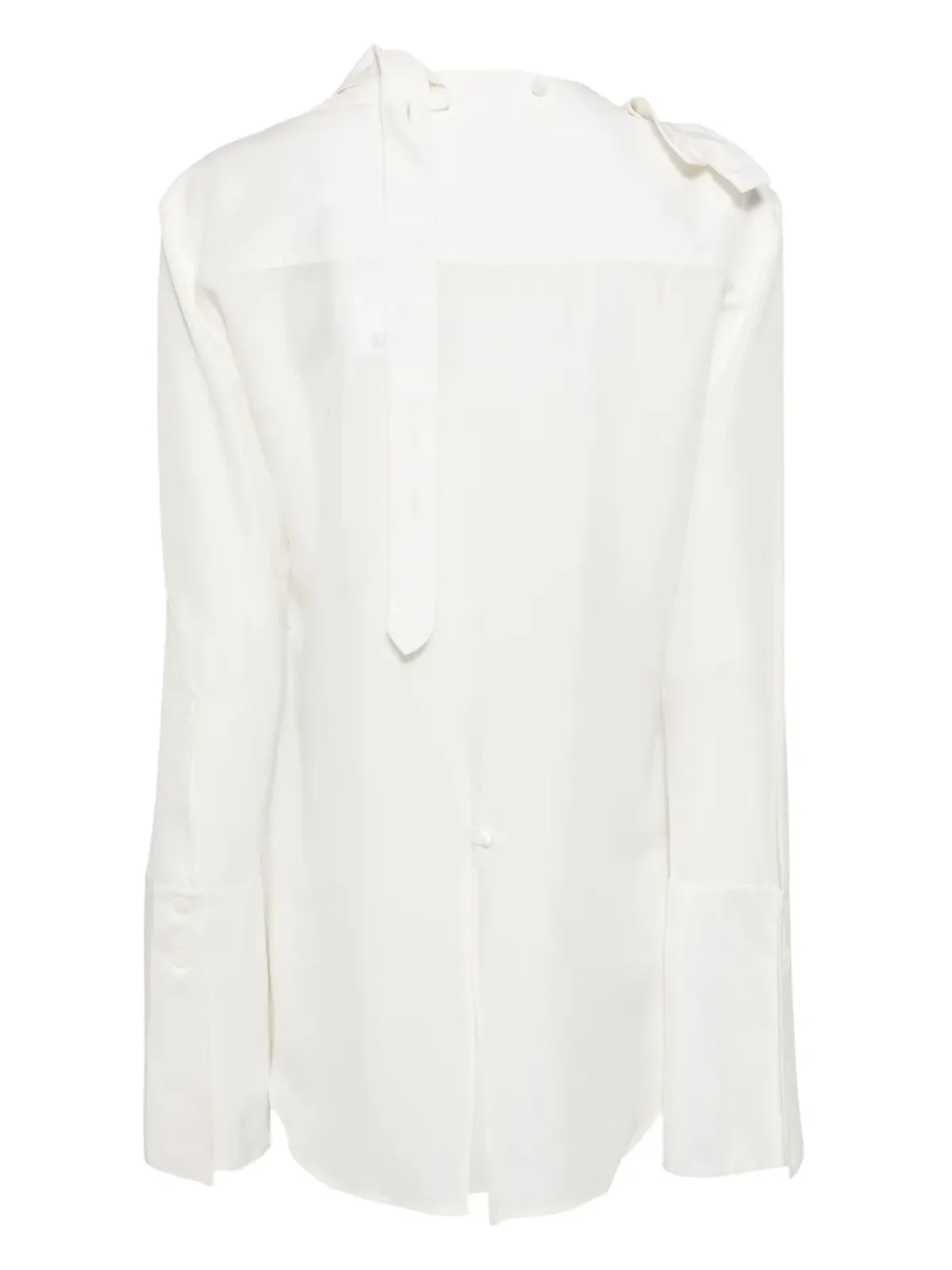 Courrèges モジュラー シルク シャツ - ホワイト - 画像2