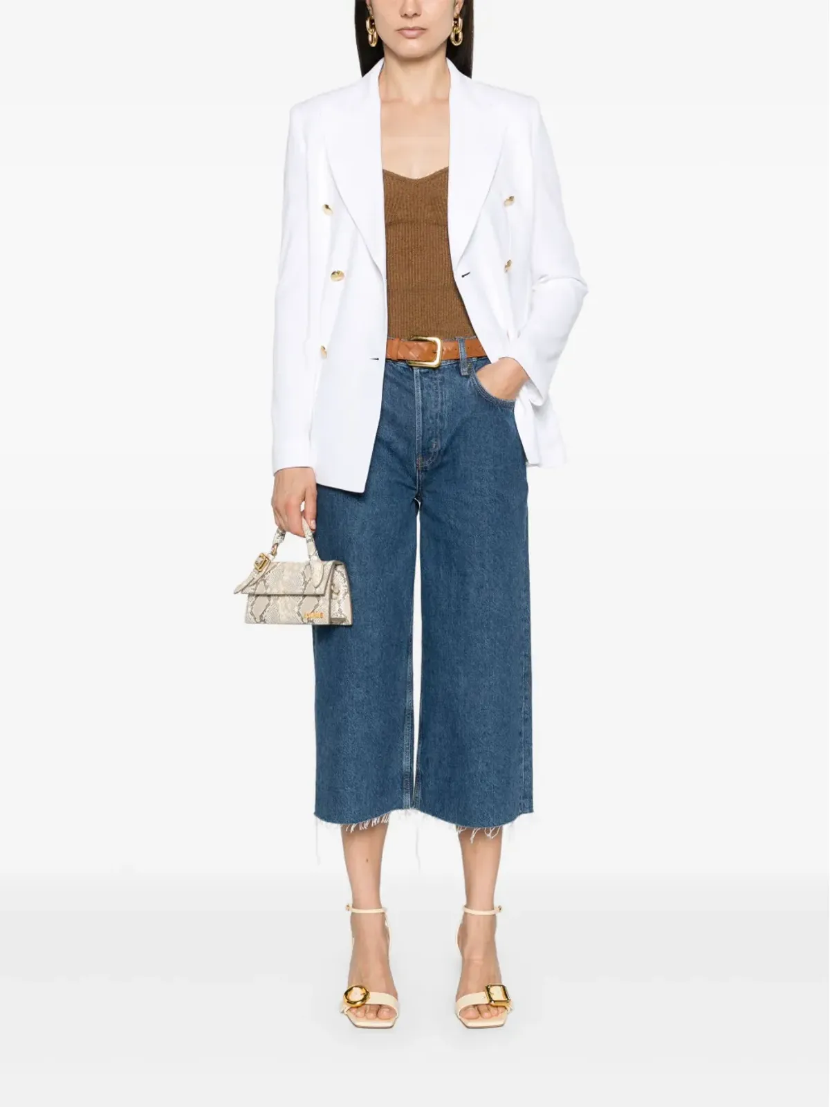 Max Mara ピークドラペル ダブルブレスト ブレザー - ホワイト - 画像2