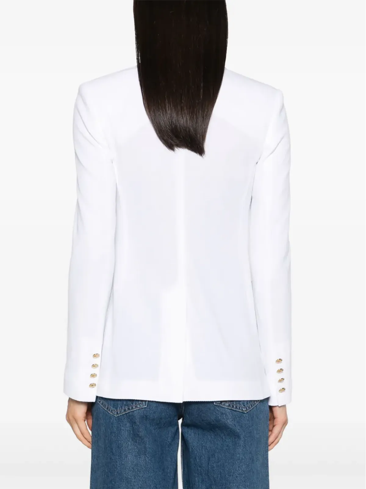 Max Mara ピークドラペル ダブルブレスト ブレザー - ホワイト - 画像4