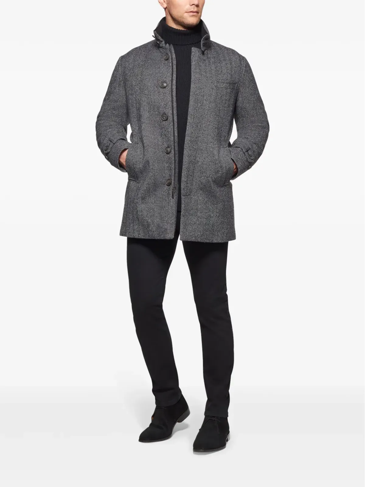 Norwegian Wool ヴァージンウール・カシミヤ混紡 コート - 画像2