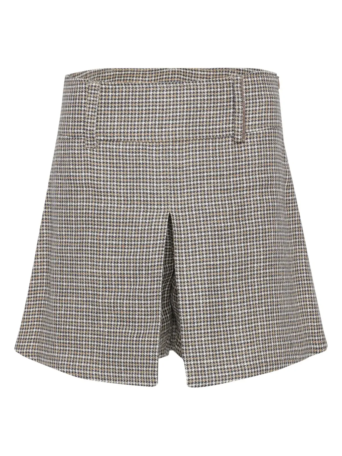 Brunello Cucinelli チェック柄ショートパンツ - ニュートラルカラー - 画像2