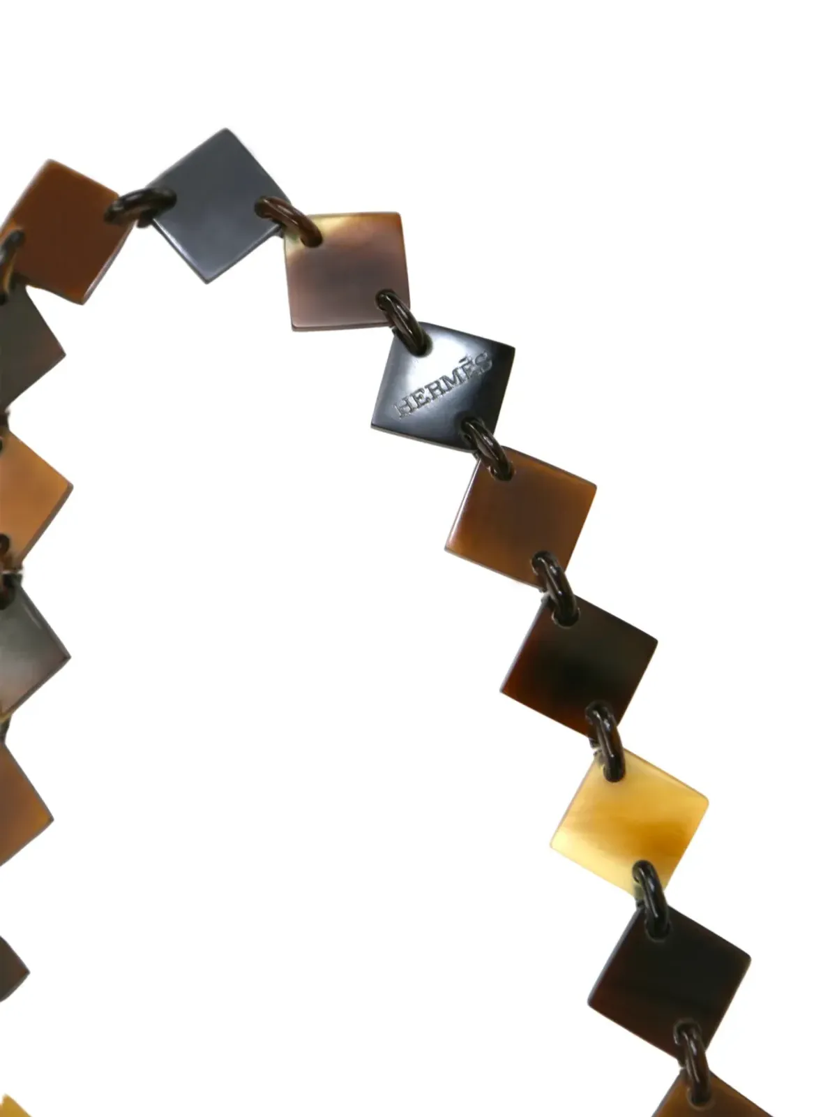 ビンテージ Hermès レナ ラッカー仕上げ ネックレス - 画像3