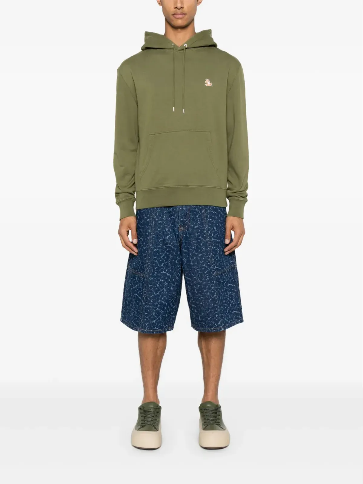 Maison Kitsuné Chillax-Fox モチーフ コットン フーディー - 画像2
