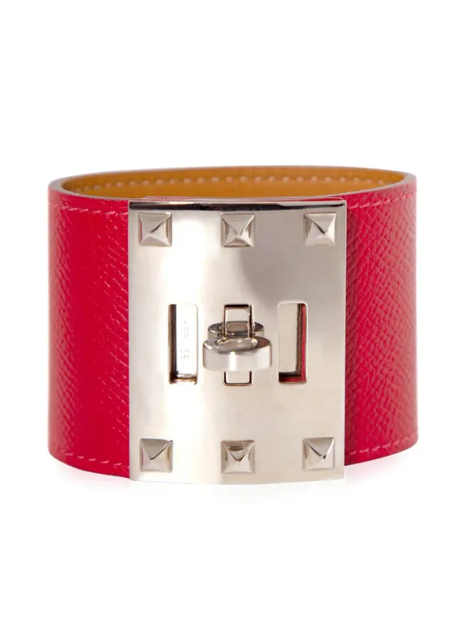 Hermès Pre-Owned Hermès ビンテージ Kelly Dog Extreme レザー ブレスレット - レッドの商品画像