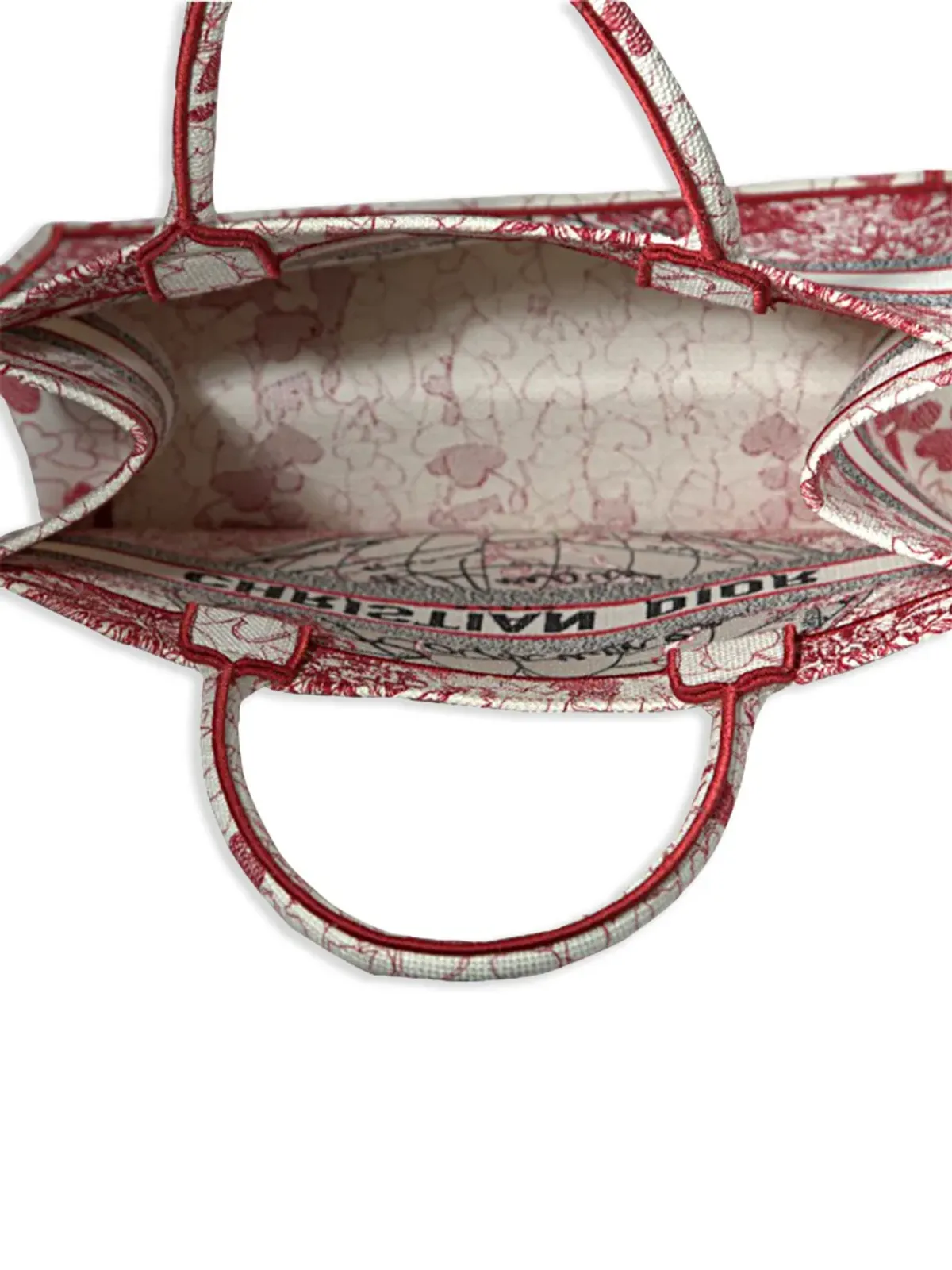 Christian Dior Pre-Owned D-Royaume d'Amour ブックトートバッグ ピンク - 画像5