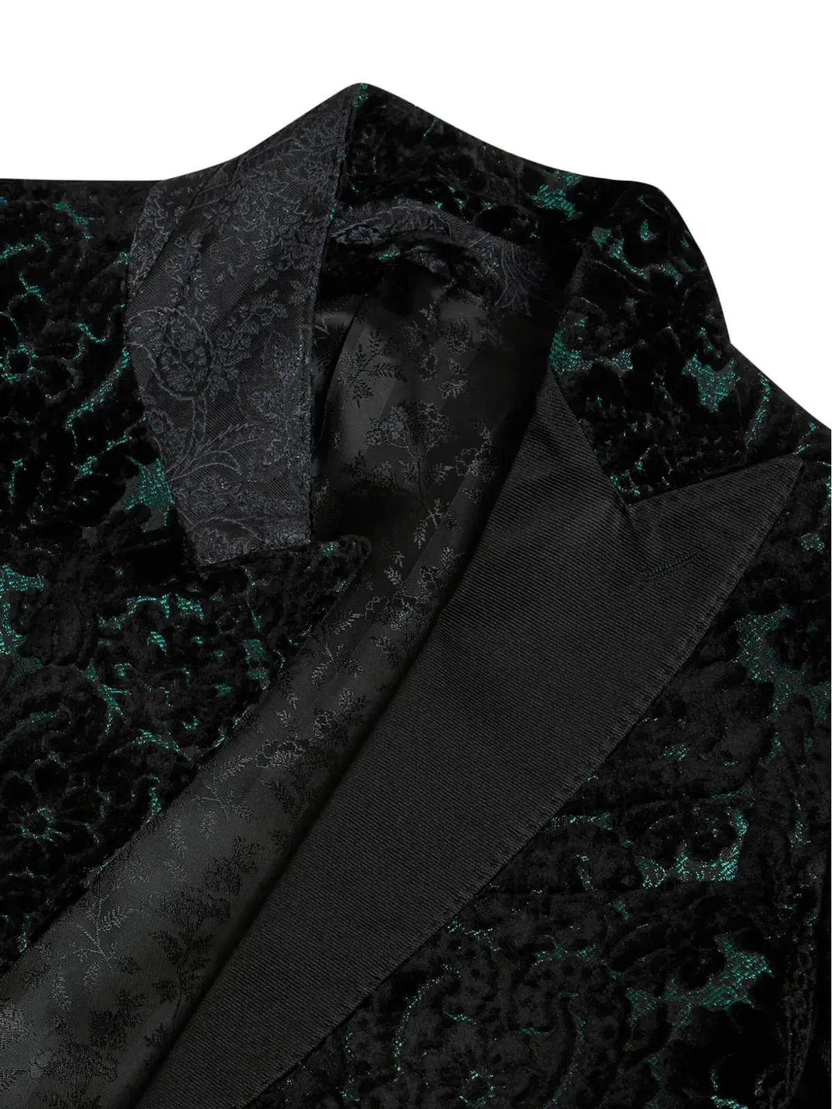 ETRO ブロケードベルベット ブレザー ブラック - 画像5