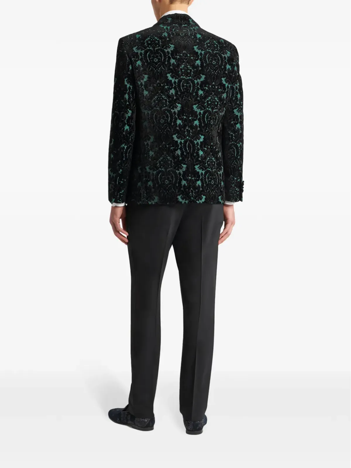 ETRO ブロケードベルベット ブレザー ブラック - 画像3