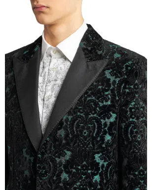 ETRO ブロケードベルベット ブレザー ブラック - サムネイル4