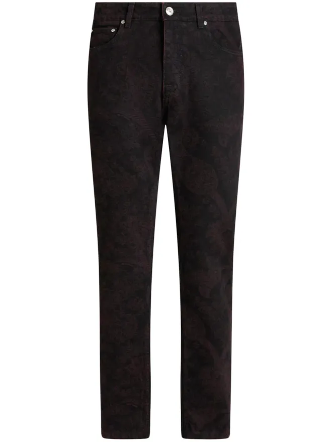ETRO ETRO ペイズリーパターンのスリムフィットジーンズ - レッドの商品画像