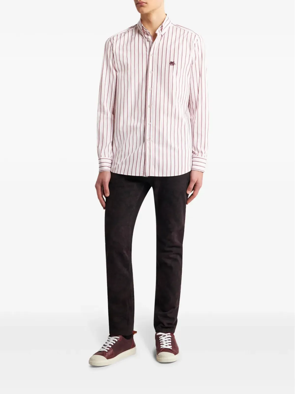ETRO ペイズリーパターンのスリムフィットジーンズ - レッド - 画像2