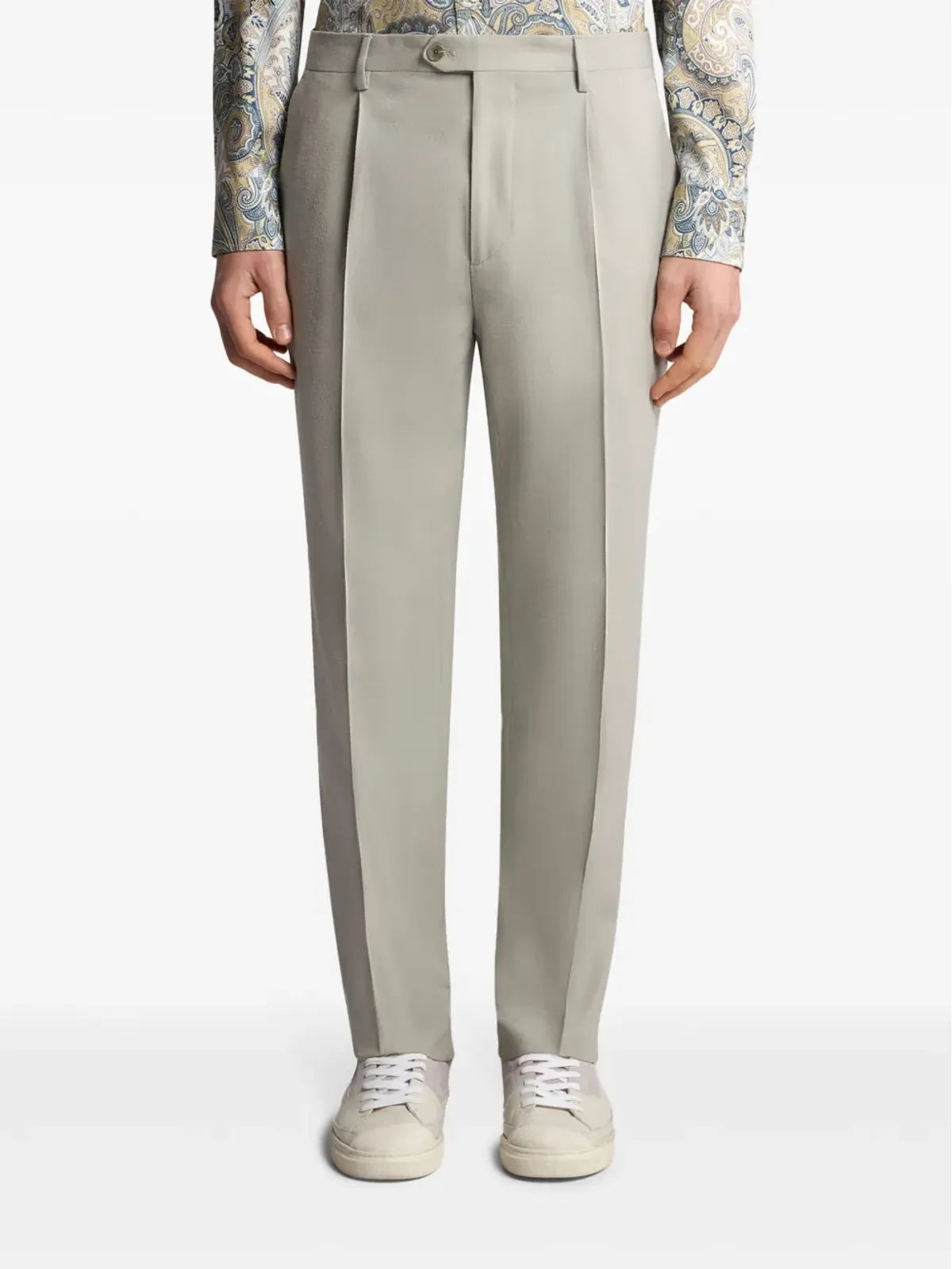 ETRO テーラード ウールパンツ - ニュートラルカラー - 画像3