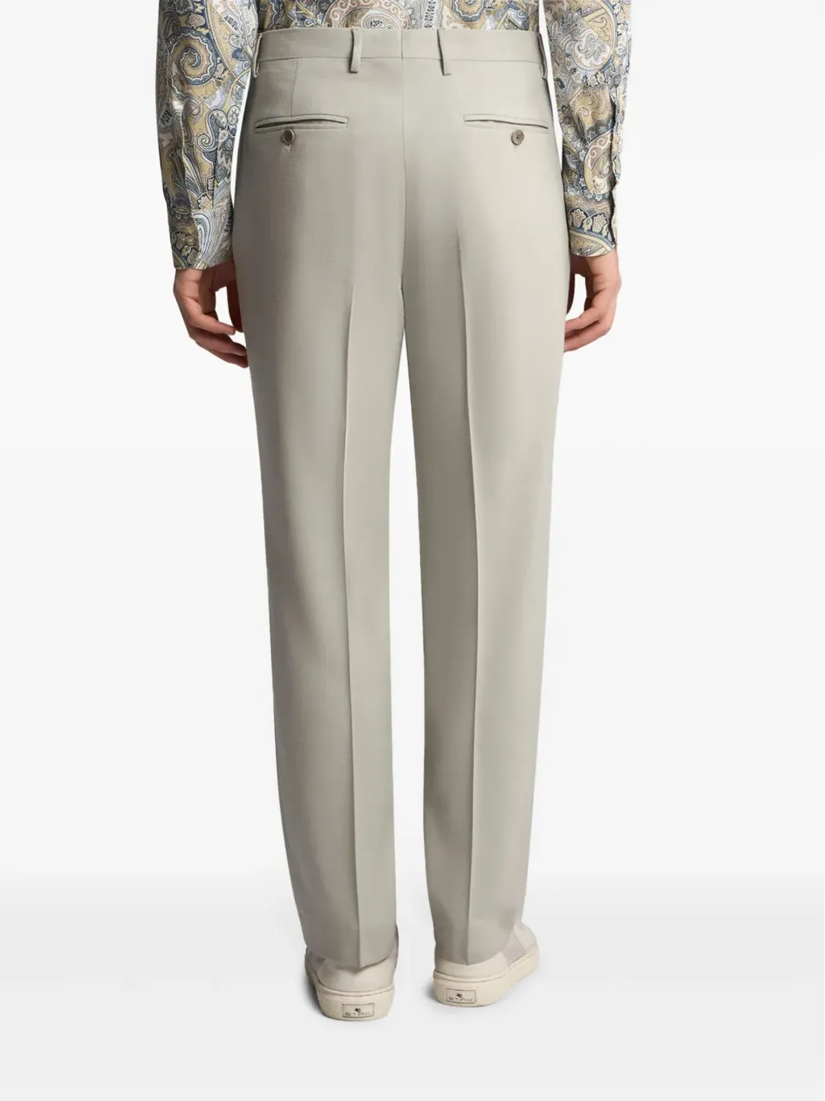 ETRO テーラード ウールパンツ - ニュートラルカラー - 画像4