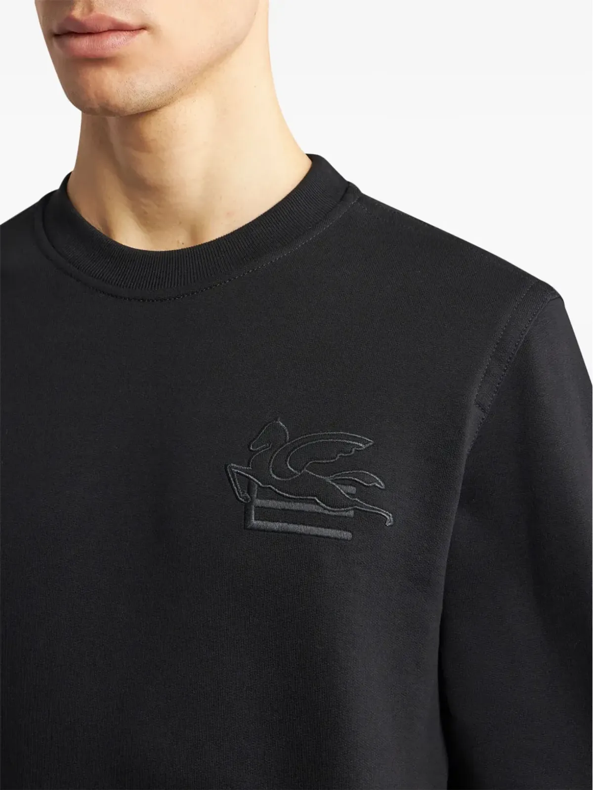 ETRO Pegaso-appliqué クルーネック スウェットシャツ - 画像4