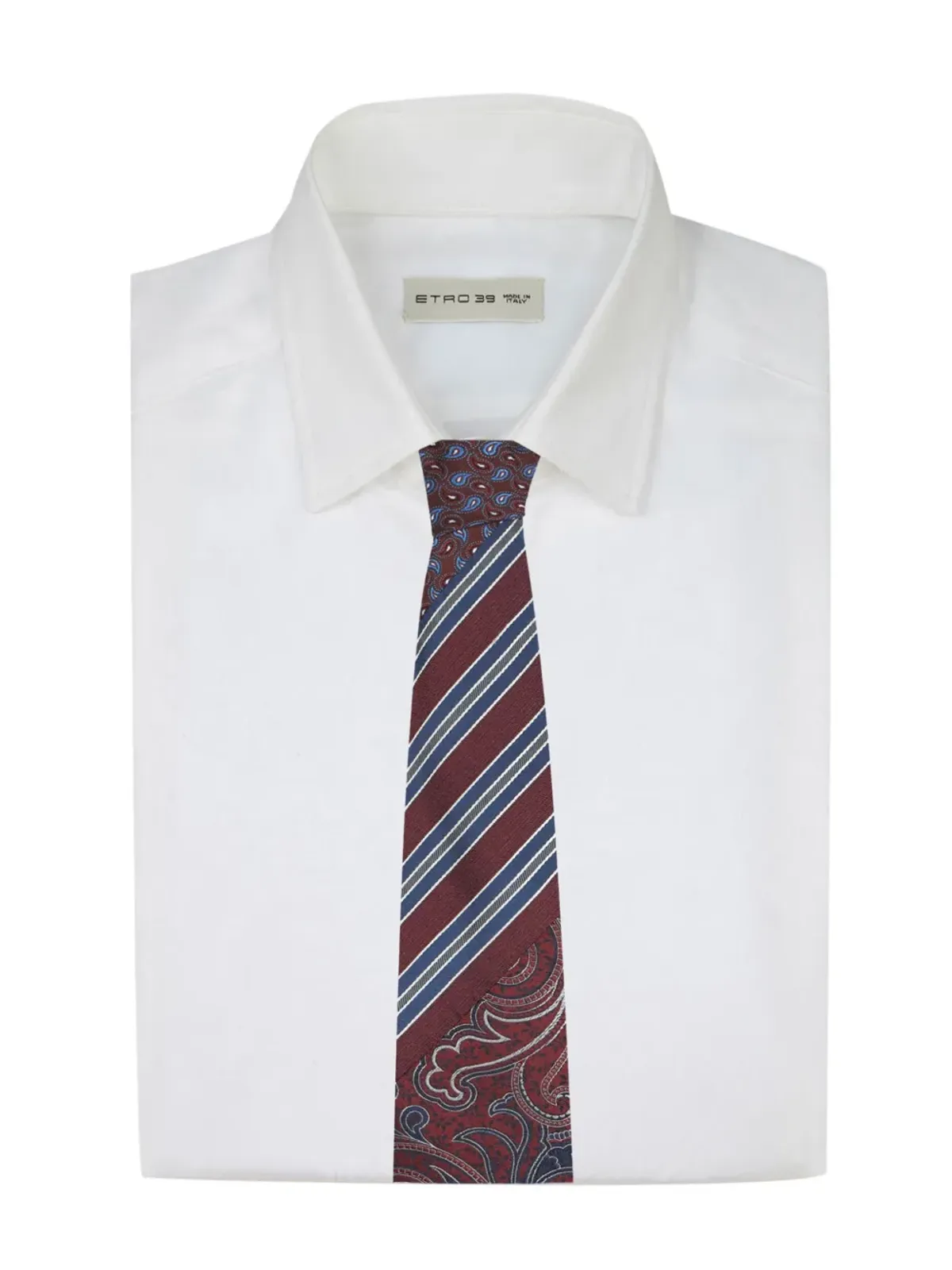 ETRO ジャカード織りシルクタイ - レッド - 画像3