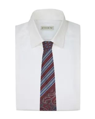 ETRO ジャカード織りシルクタイ - レッド - サムネイル3