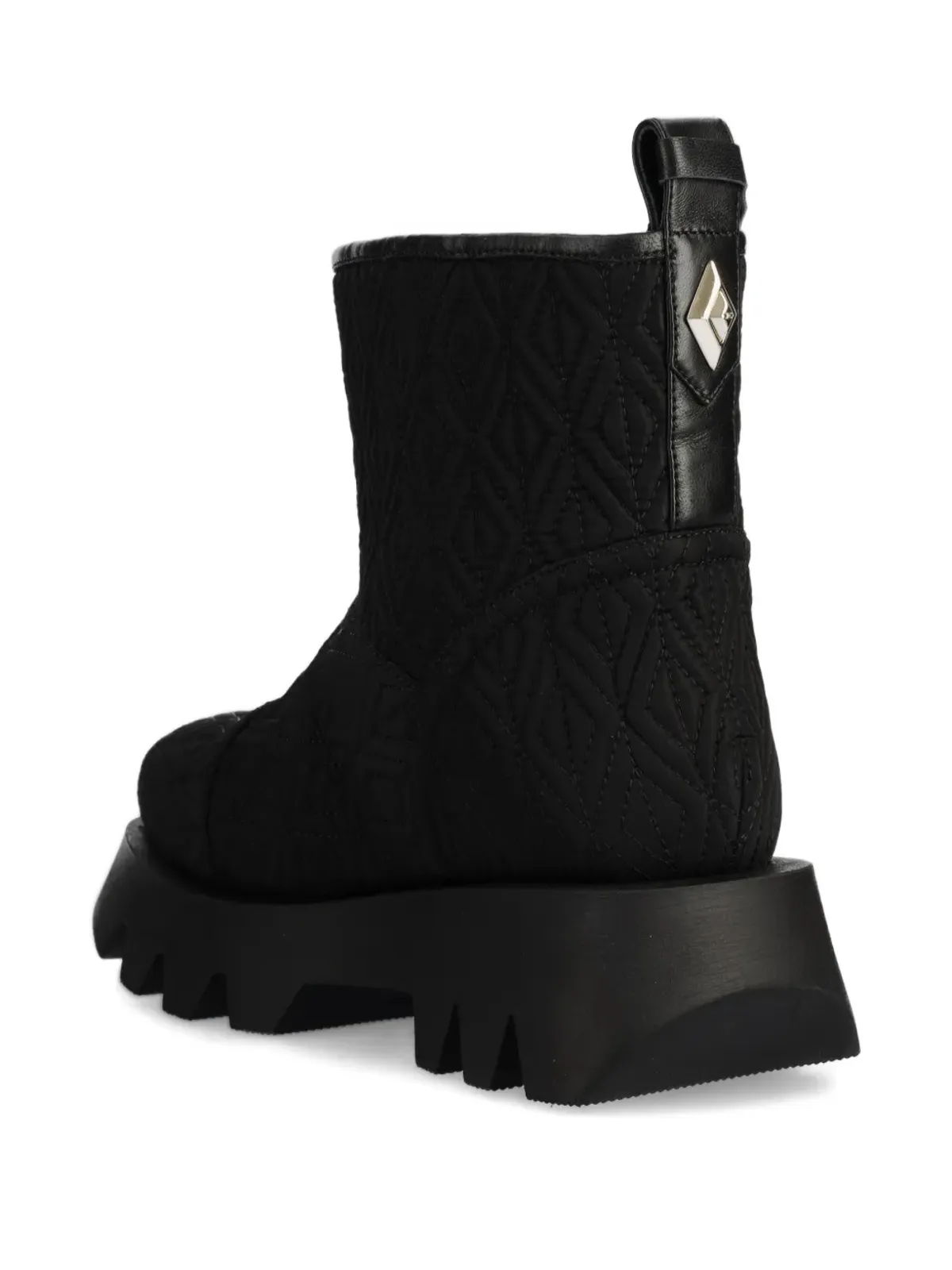 Elisabetta Franchi キルティッド プラットフォームブーツ ブラック - 画像5