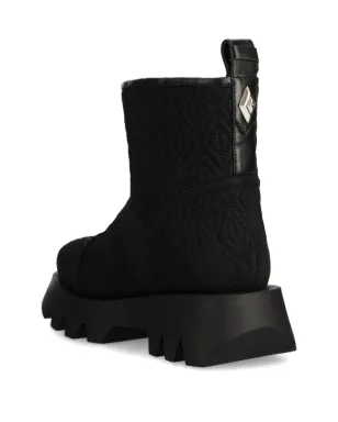 Elisabetta Franchi キルティッド プラットフォームブーツ ブラック - サムネイル5